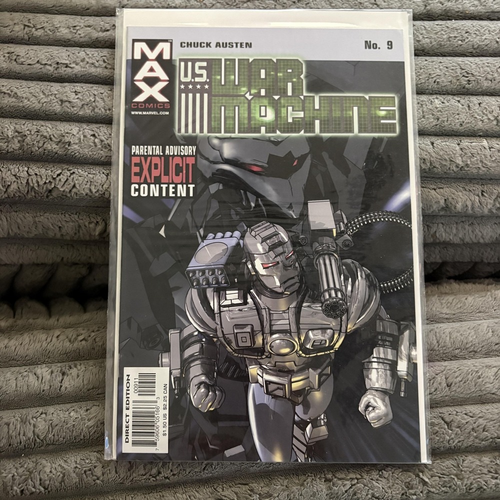U.S. War Machine Marvel Comics #9 Chuck Austen MAX Explicit Content Modern Age